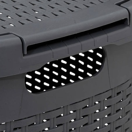 Wysoki kosz na pranie z plastiku, 60 l