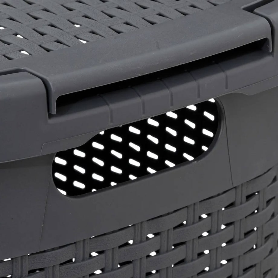 Wysoki kosz na pranie z plastiku, 60 l