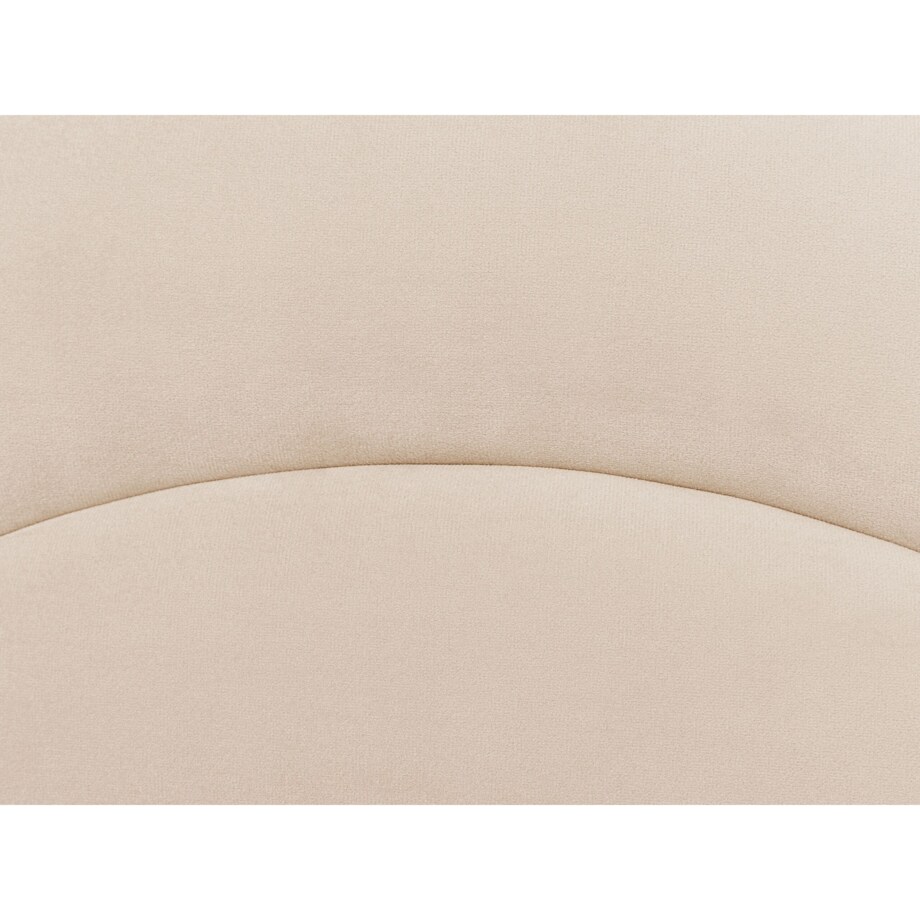 Łóżko welurowe 90 x 200 cm beżowe ANET