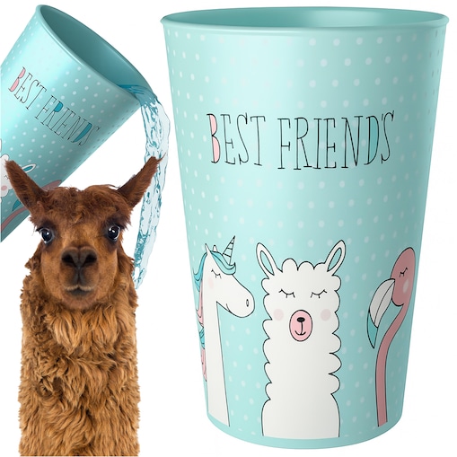 Kubek Dla Dziecka Dziecięcy 250 Ml Plastikowy Friends Niebieski