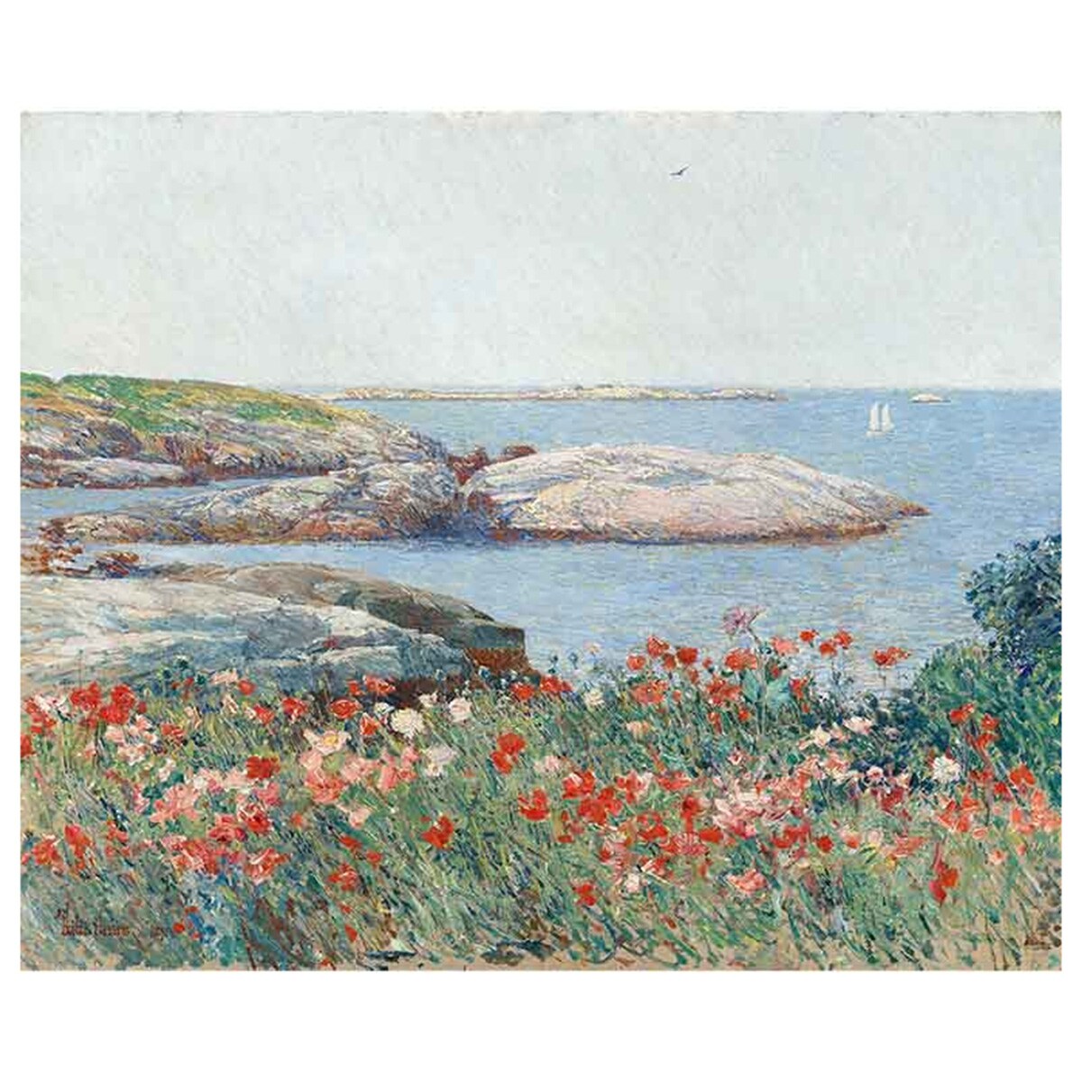 Obraz na płótnie Maki, Wyspy Shoals Childe Hassam 50cm x 60cm