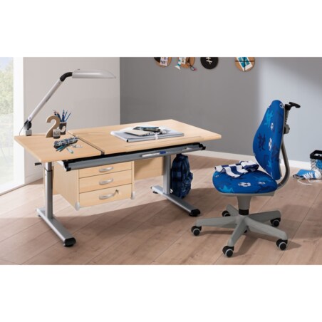 Regulowane biurko 130cm laminat dębowy Marco 2 GT PAIDI