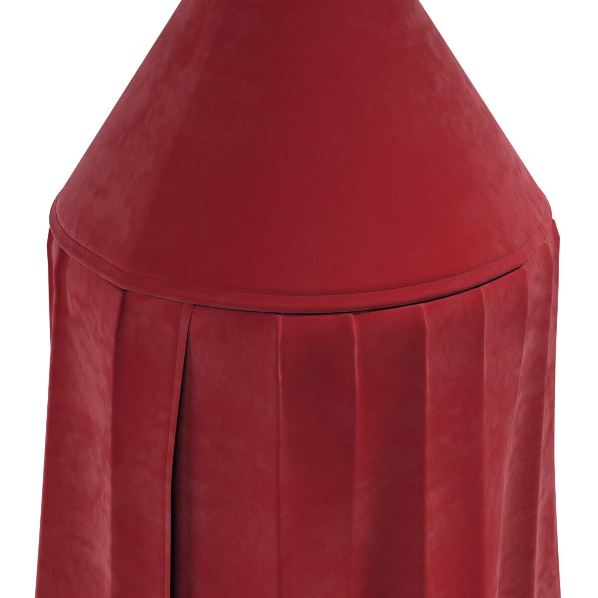 Baldachim do łóżeczka, intensywna czerwień, fi 50cmx230cm, Posh Velvet