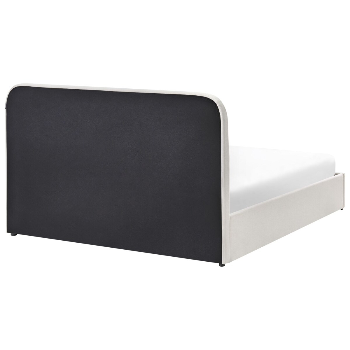 Łóżko z pojemnikiem CHALLANS 140 x 200 cm Złamana biel