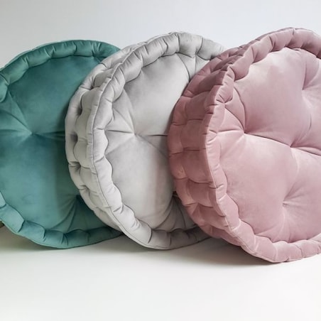 Duża pufa dekoracyjna do pokoju dziecięcego 60 cm