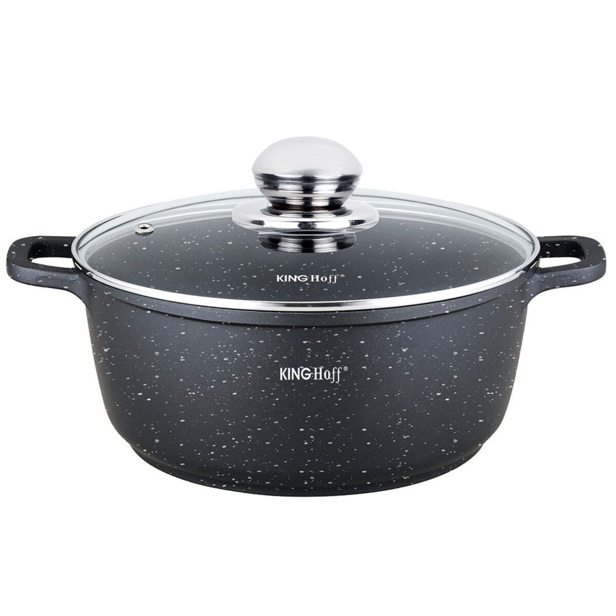 Garnek z powłoką marmurową 5.6L 26cm indukcja gaz KINGHOFF