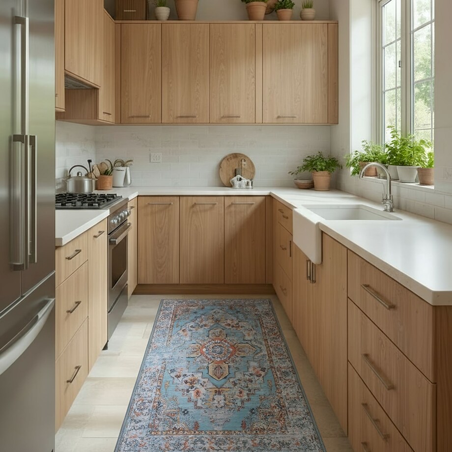 Dywan Klasyczny Sereno 80x200 cm Velvet Niebieski