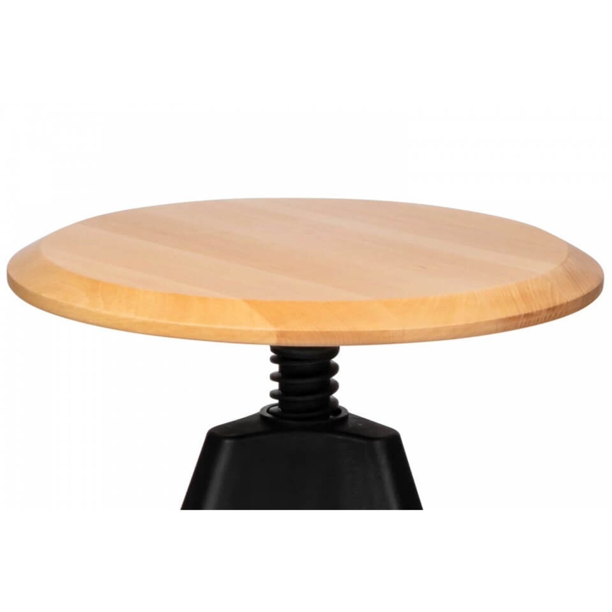 Drewniany taboret Jerry PW-017.CZARNY King Home regulowany czarny