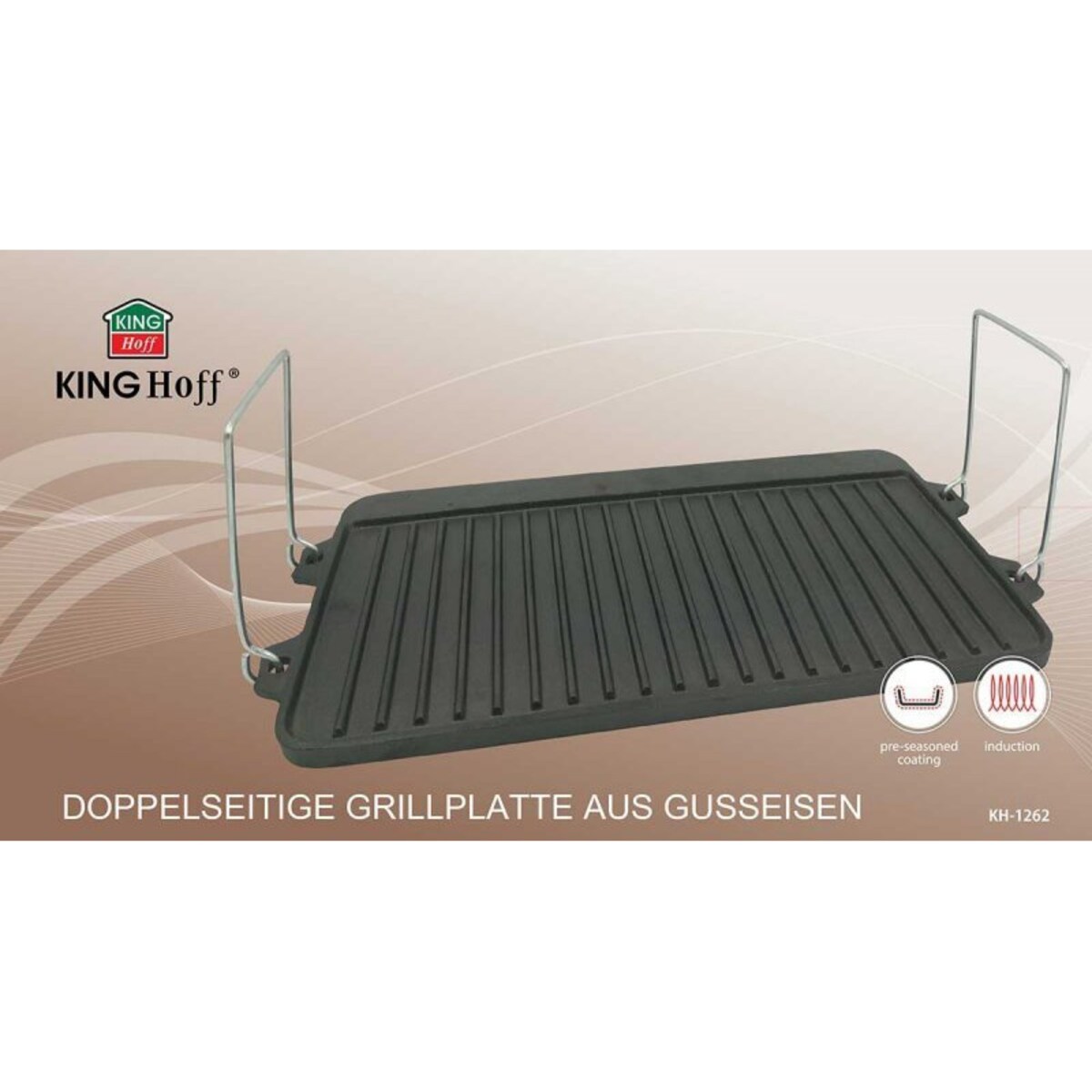 Dwustronna Płyta Grillowa Kinghoff Kh-1262