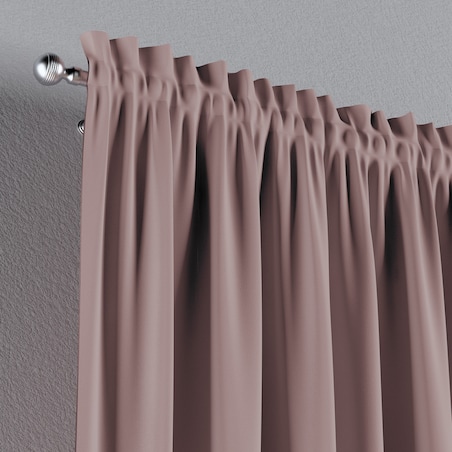 Zasłona na kanale z grzywką 1 szt. 130x245 pudrowy róż