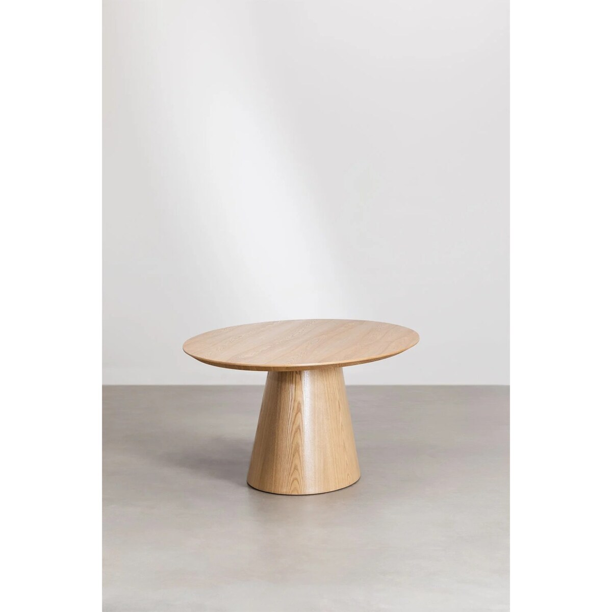 Owalny stół do jadalni jesionowy Aura 120x220 cm