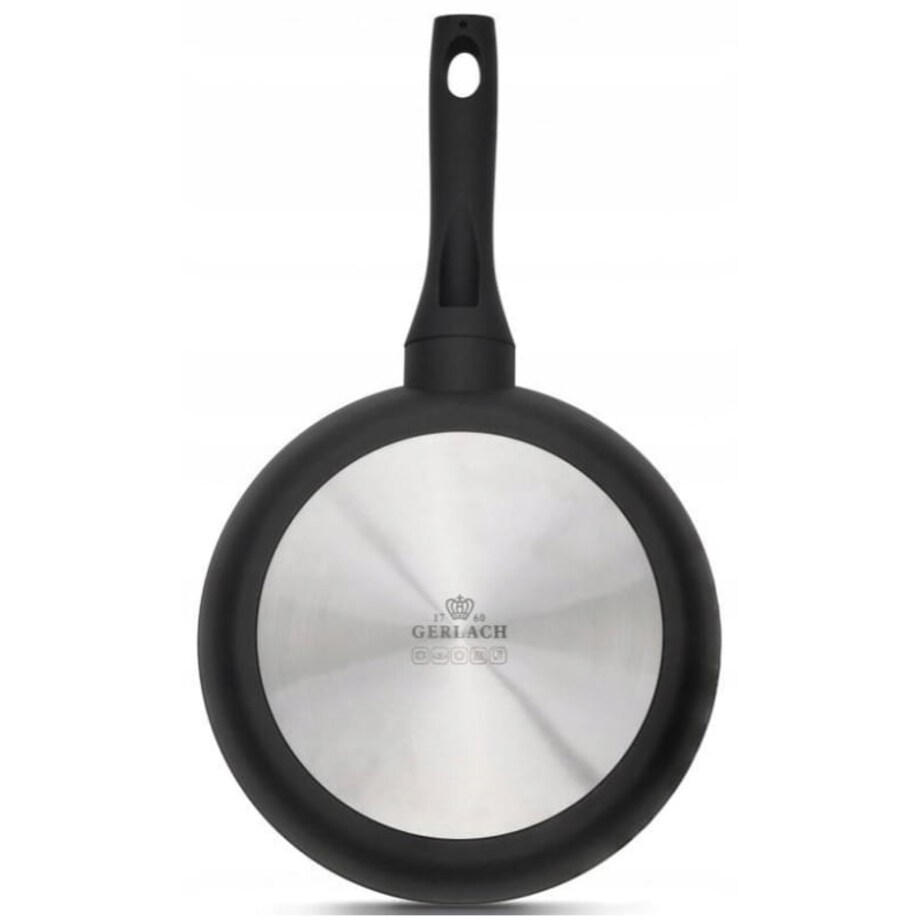 Patelnia Gerlach Granitex Grey 28 cm Ceramiczna z Powłoką na indukcję Gaz