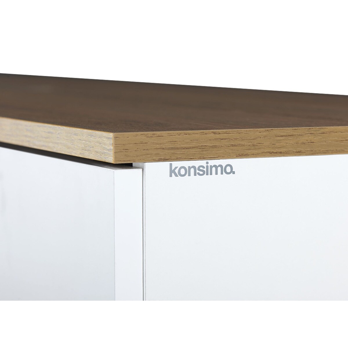 KONSIMO FRISK Skandynawska komoda biała z szufladami