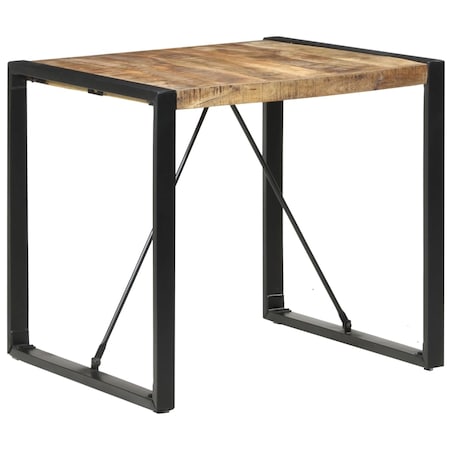 vidaXL Stół jadalniany, 80 x 80 x 75 cm, surowe drewno mango