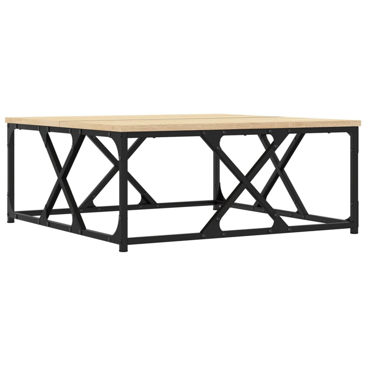 vidaXL Stolik kawowy, dąb sonoma, 70x70x30 cm, materiał drewnopochodny