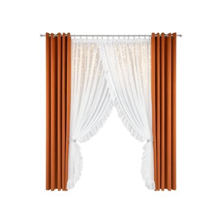 firana z falbanką | szyfon | zakładana na taśmie marszczącej | 400x250 | biała