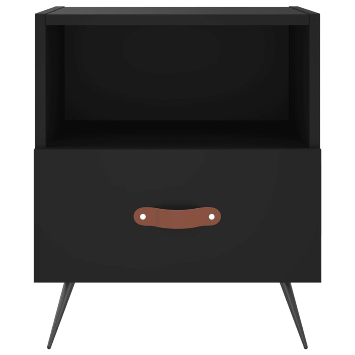 vidaXL Szafki nocne, 2 szt., czarne, 40x35x47,5 cm