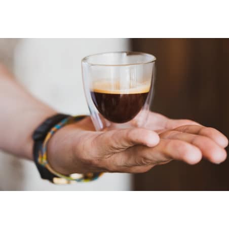Zestaw 2 filiżanek do espresso z podwójną ścianką Amo 80 ml 25837