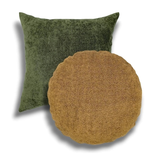 Musztardowo-zielony zestaw poduszek dekoracyjnych Ronda Heaven