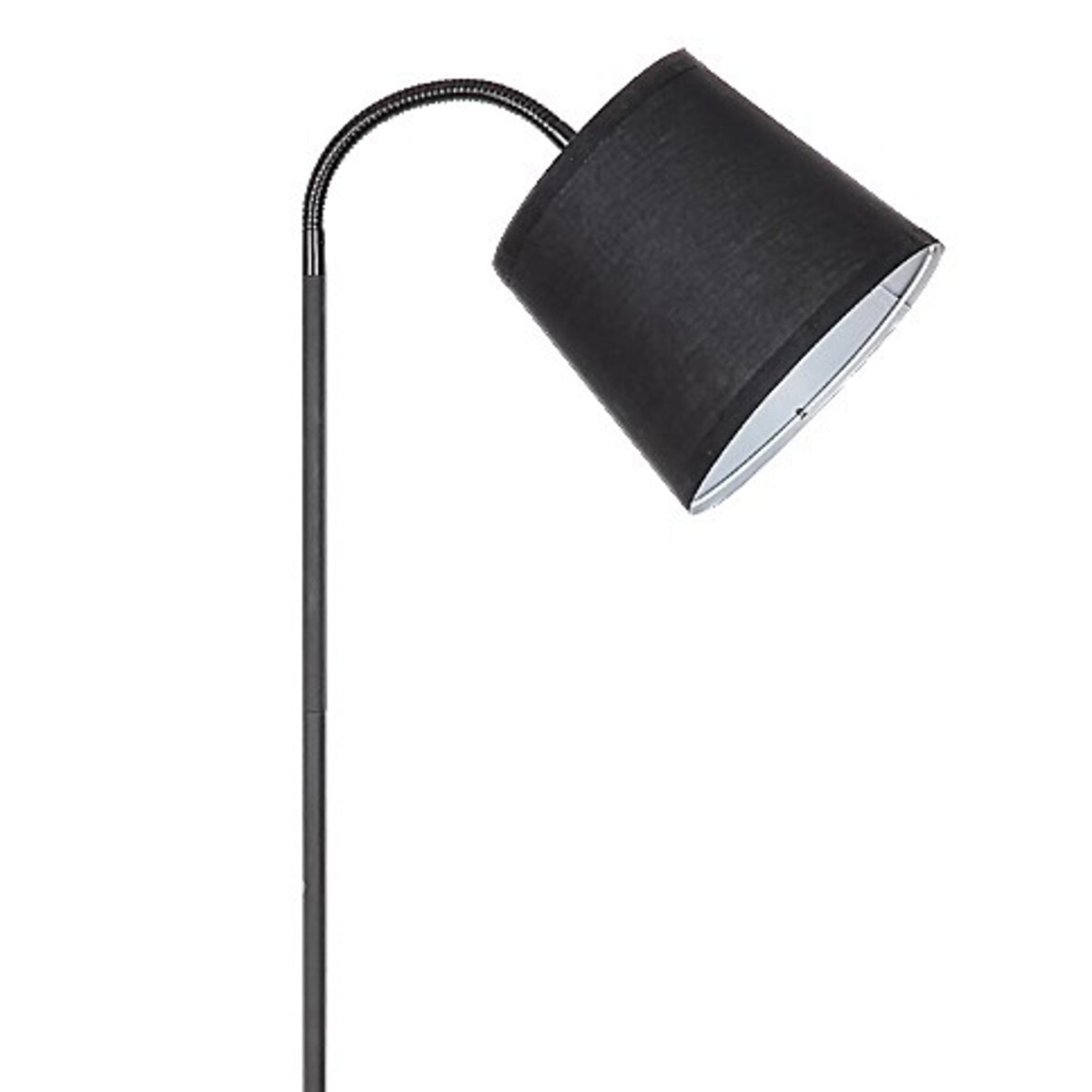 Abażurowa lampa podłogowa Godric 6640 stojąca z regulacją czarna