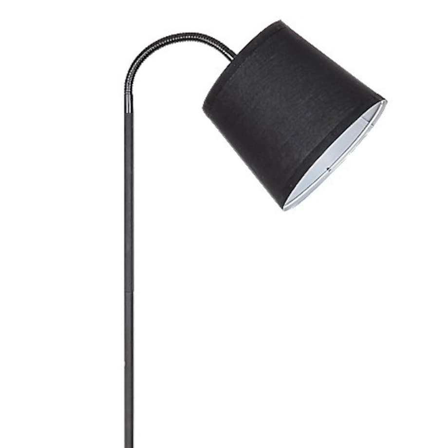 Abażurowa lampa podłogowa Godric 6640 stojąca z regulacją czarna