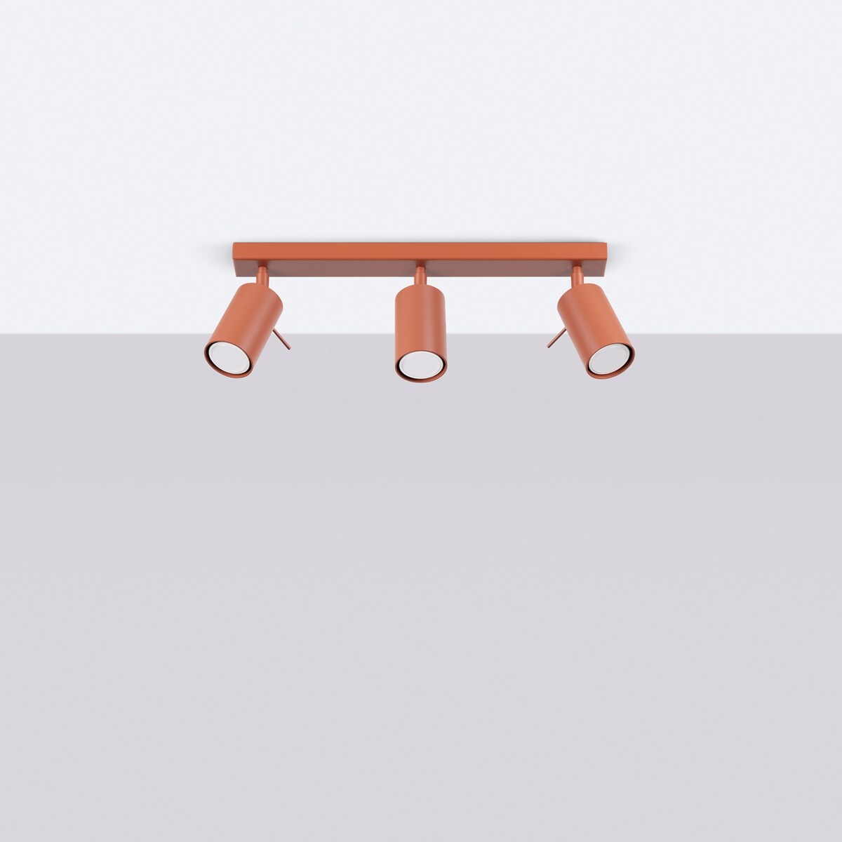 Plafon RING 3L ochra czerwona