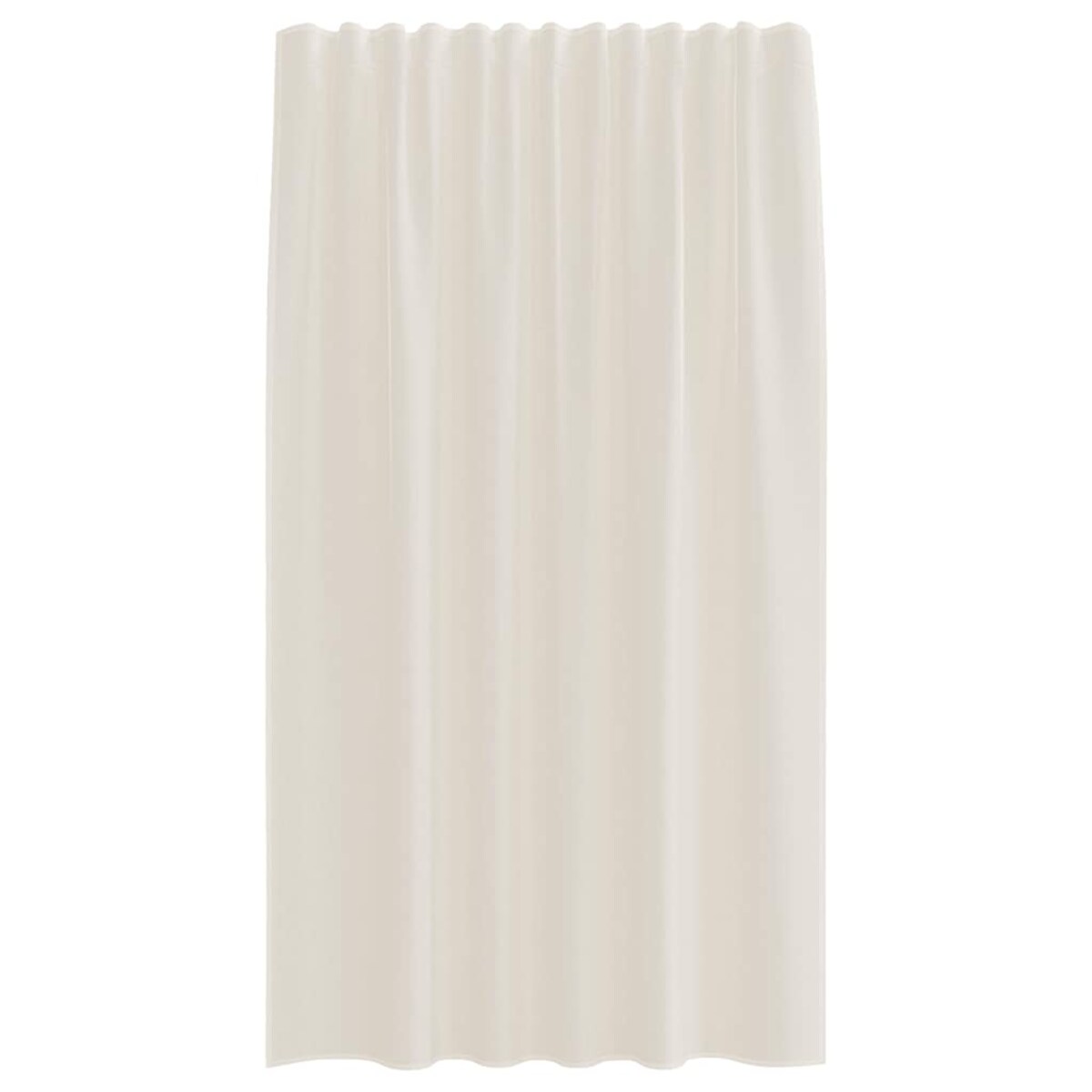 vidaXL Zasłony woalowe z kieszeniami na drążek 2 szt. Kremowe