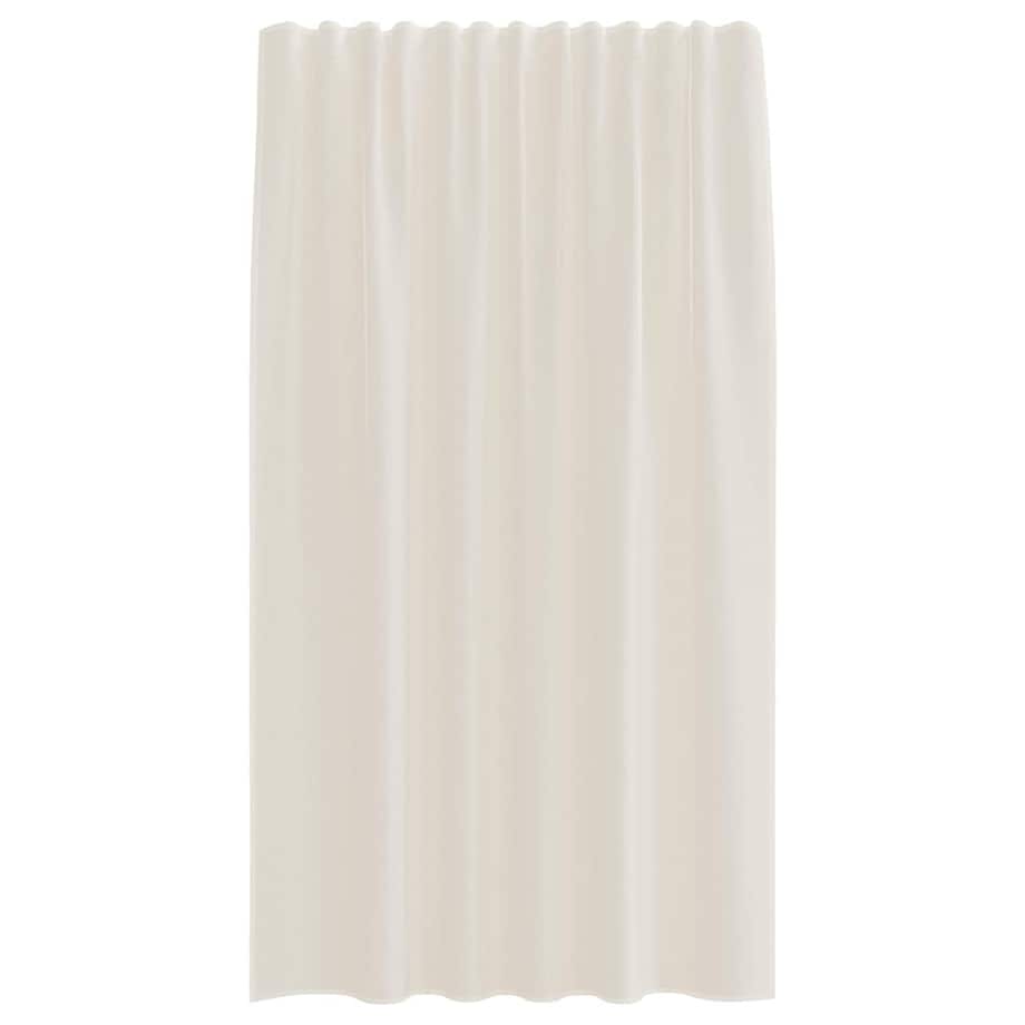 vidaXL Zasłony woalowe z kieszeniami na drążek 2 szt. Kremowe