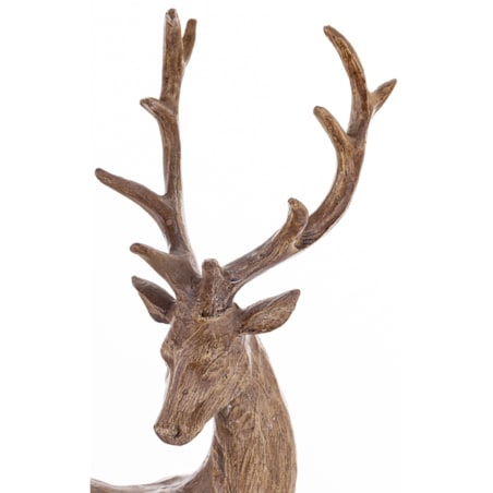 Figurka - brązowy jeleń 46x10x28 cm MARRONE-2