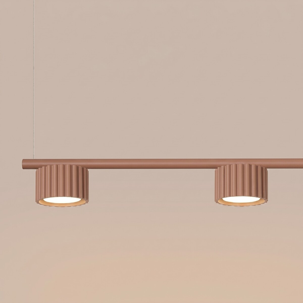 Żyrandol AURA 4 mocca Gx53