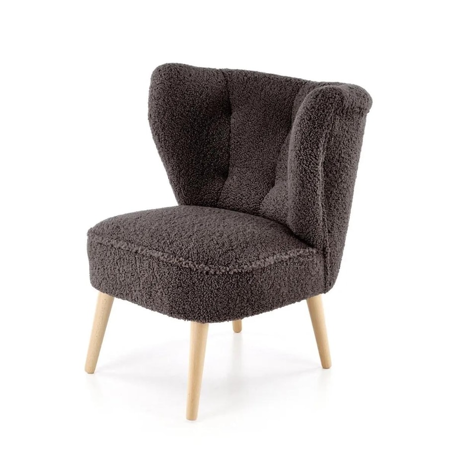 Fotel tapicerowany MOCCA brązowy