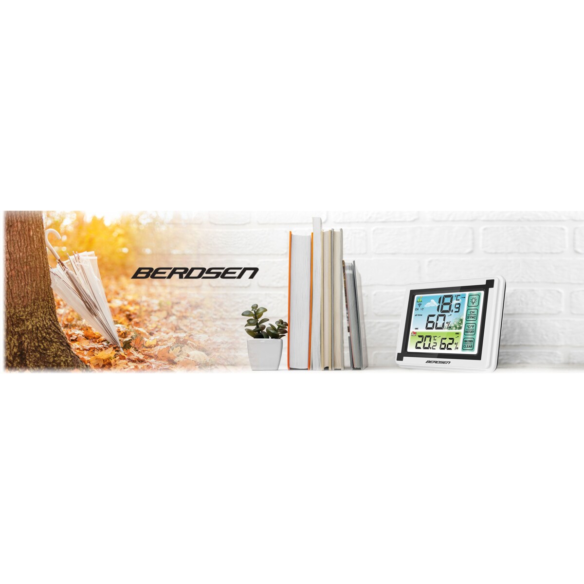 Bezprzewodowa stacja pogody pogodowa higrometr Berdsen