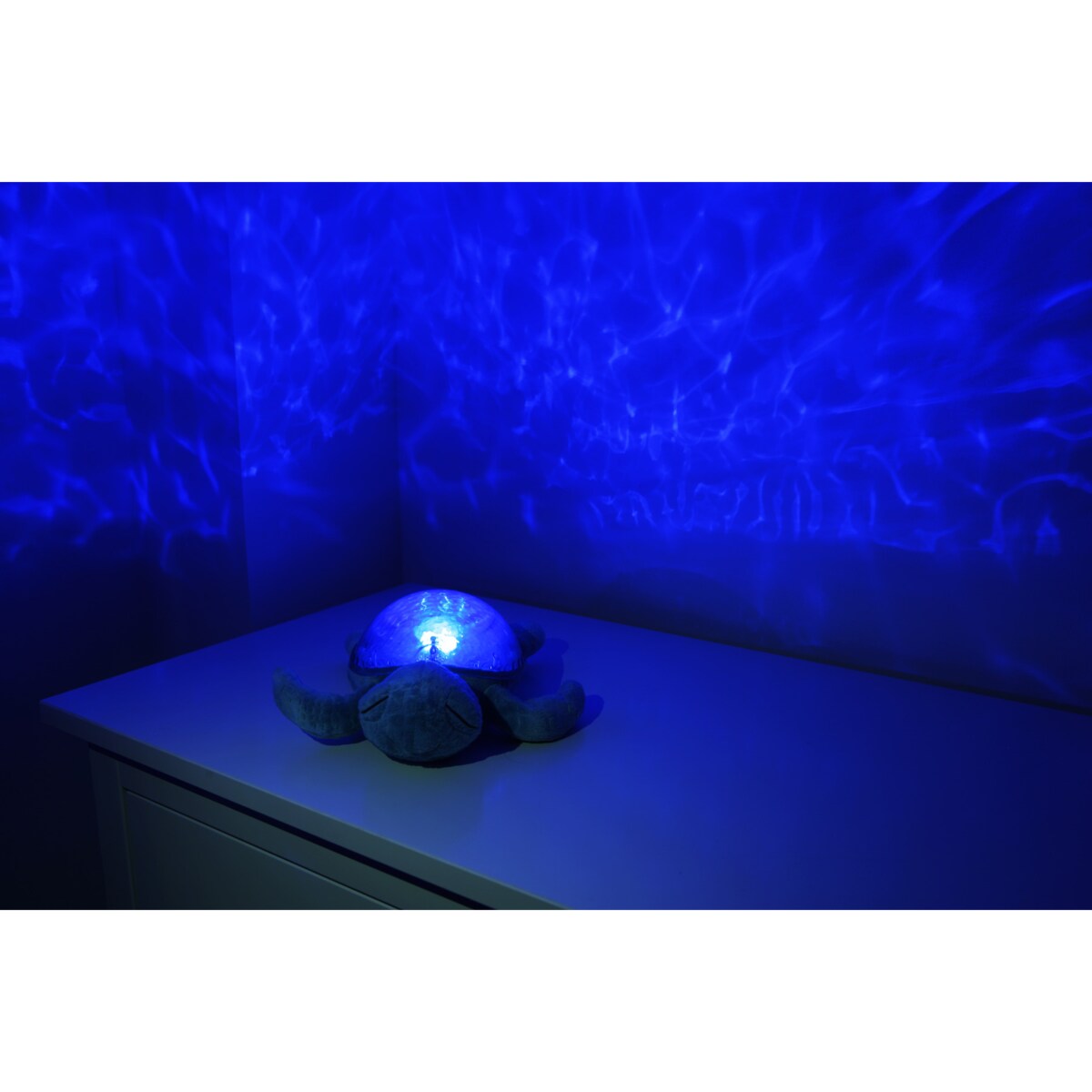 Projektor z pozytywką - Żółw podwodny fioletowy ECO - Cloud b® Tranquil Turtle™