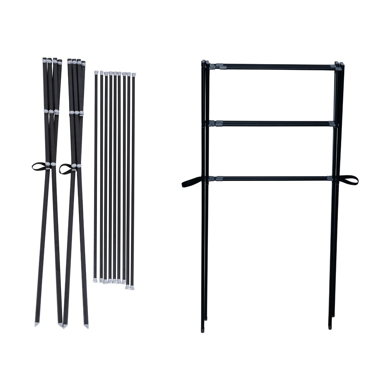 Rozkładana suszarka na pranie HARMEN, trzypoziomowa, 9 m