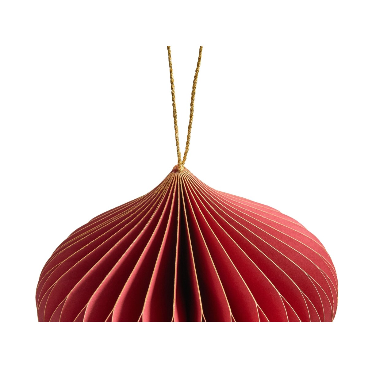 Zestaw 18 ozdób choinkowych SUSA Papier Czerwony