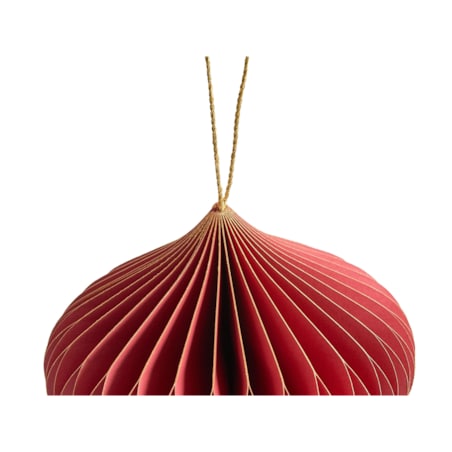 Zestaw 18 ozdób choinkowych SUSA Papier Czerwony