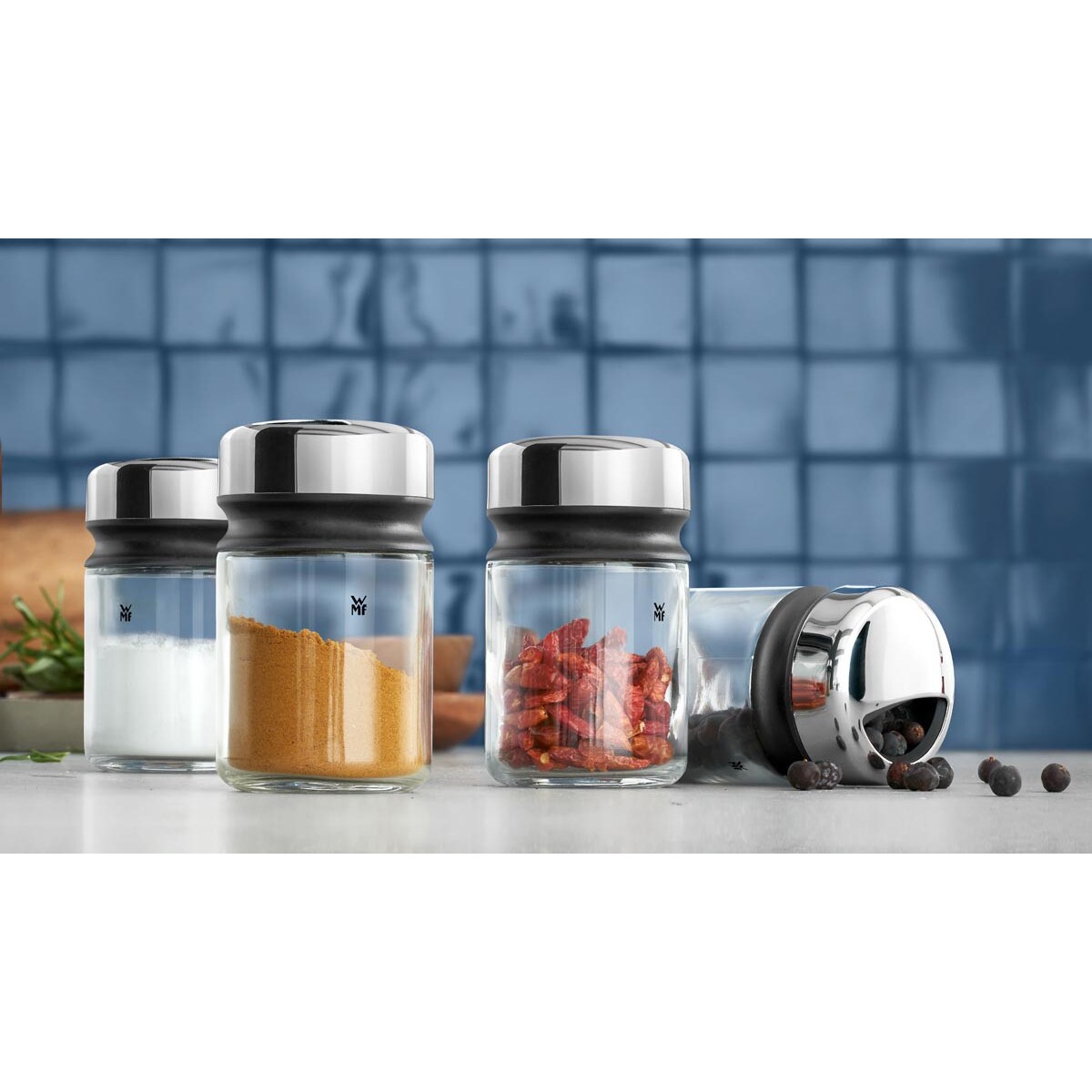 Zestaw 4 pojemniczków do przypraw Depot, 9.5 x 5.5 cm, WMF