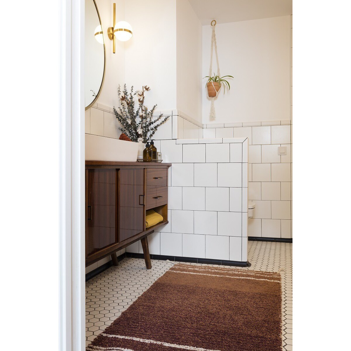 Dywan Bawełniany Twin Toffee 80x140 cm Lorena Canals