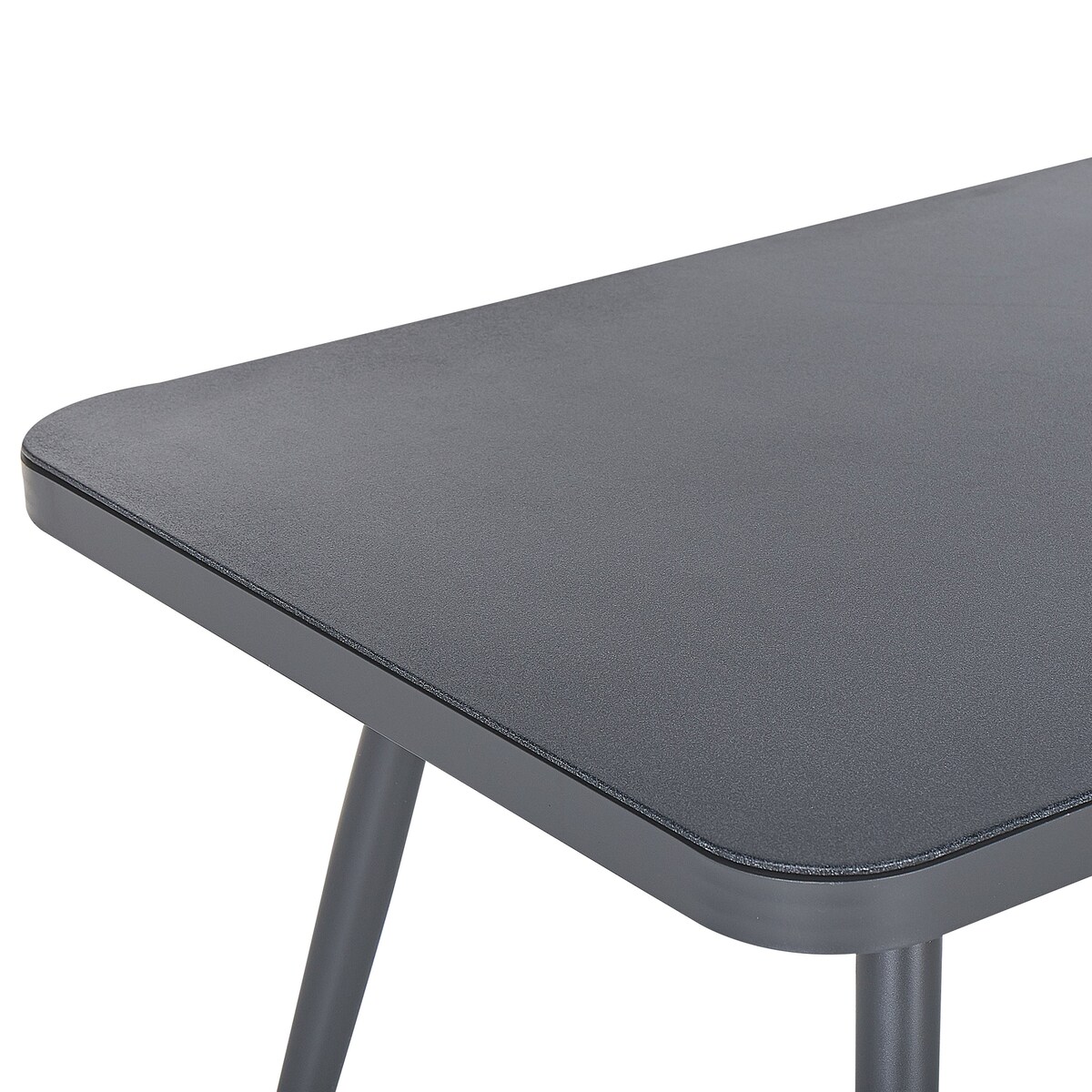 Stół ogrodowy LIPARI 140 cm 80 cm Szkło Szary