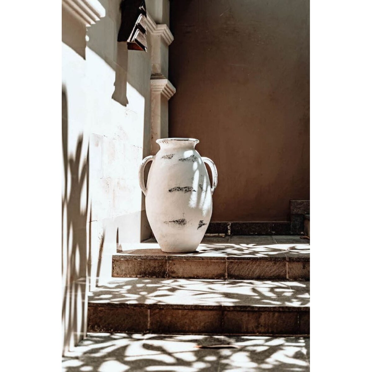 WAZON Z TERRAKOTY BRAWO BIAŁY