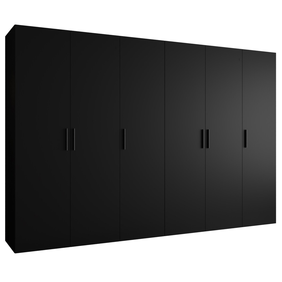 Szafa uchylna otwierana BARI 1 300 wys. 202 cm Czarny + u. Czarny