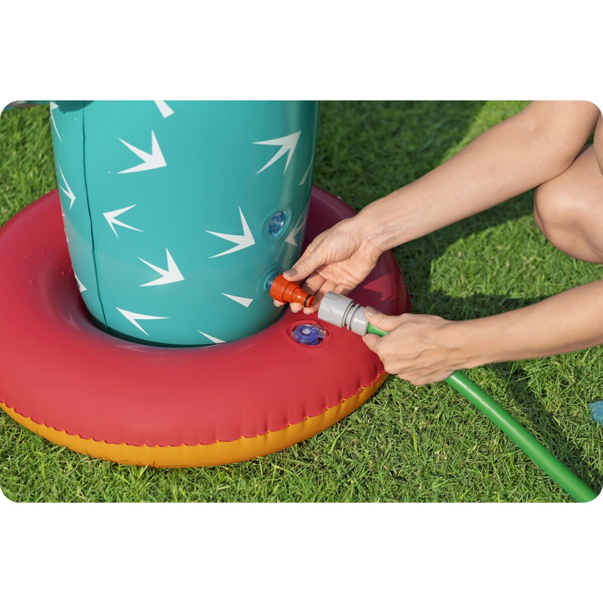 Fontanna dmuchana ogrodowa zraszacz kaktus Bestway 52733