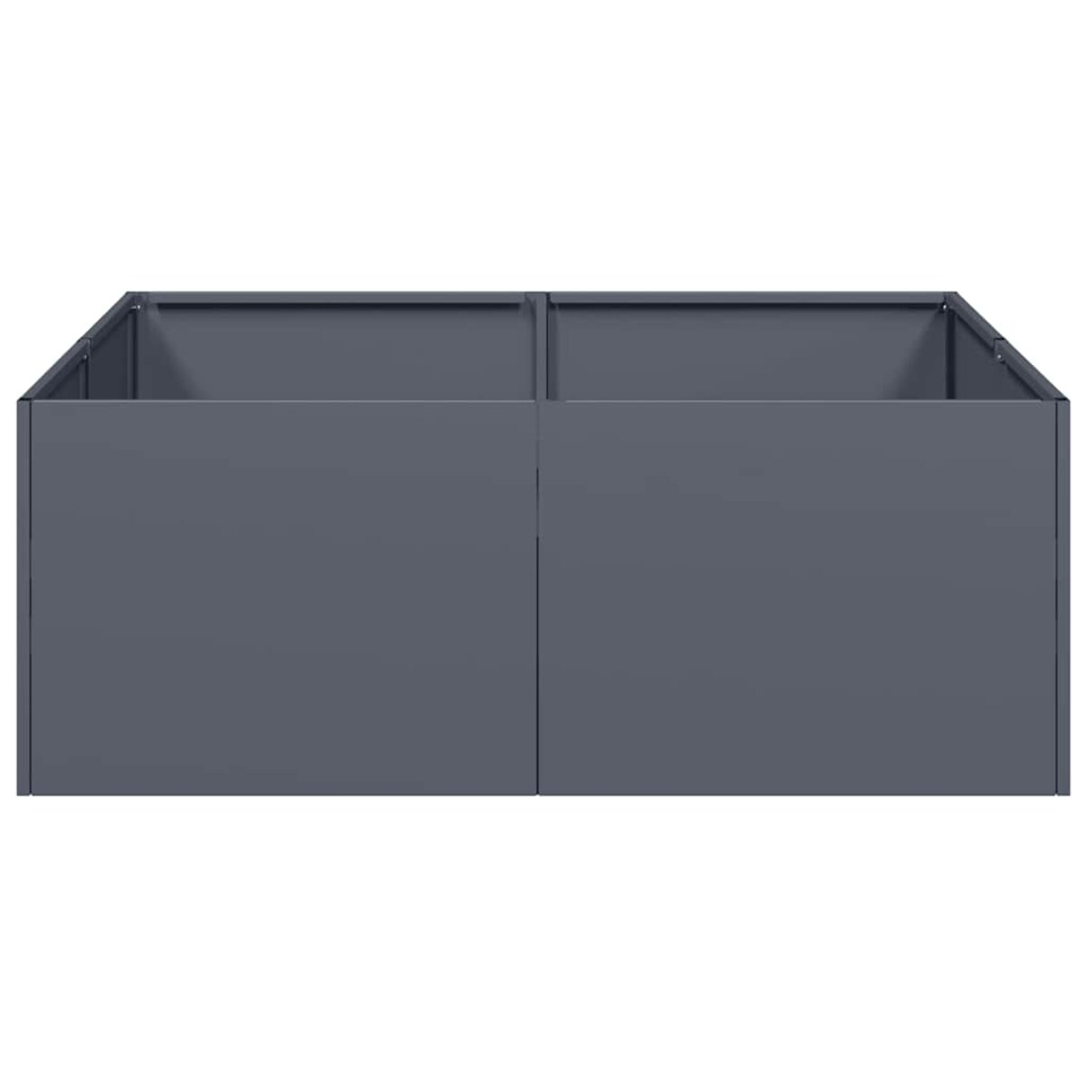 vidaXL Doniczka Antracyt 80x80x30 cm Stal