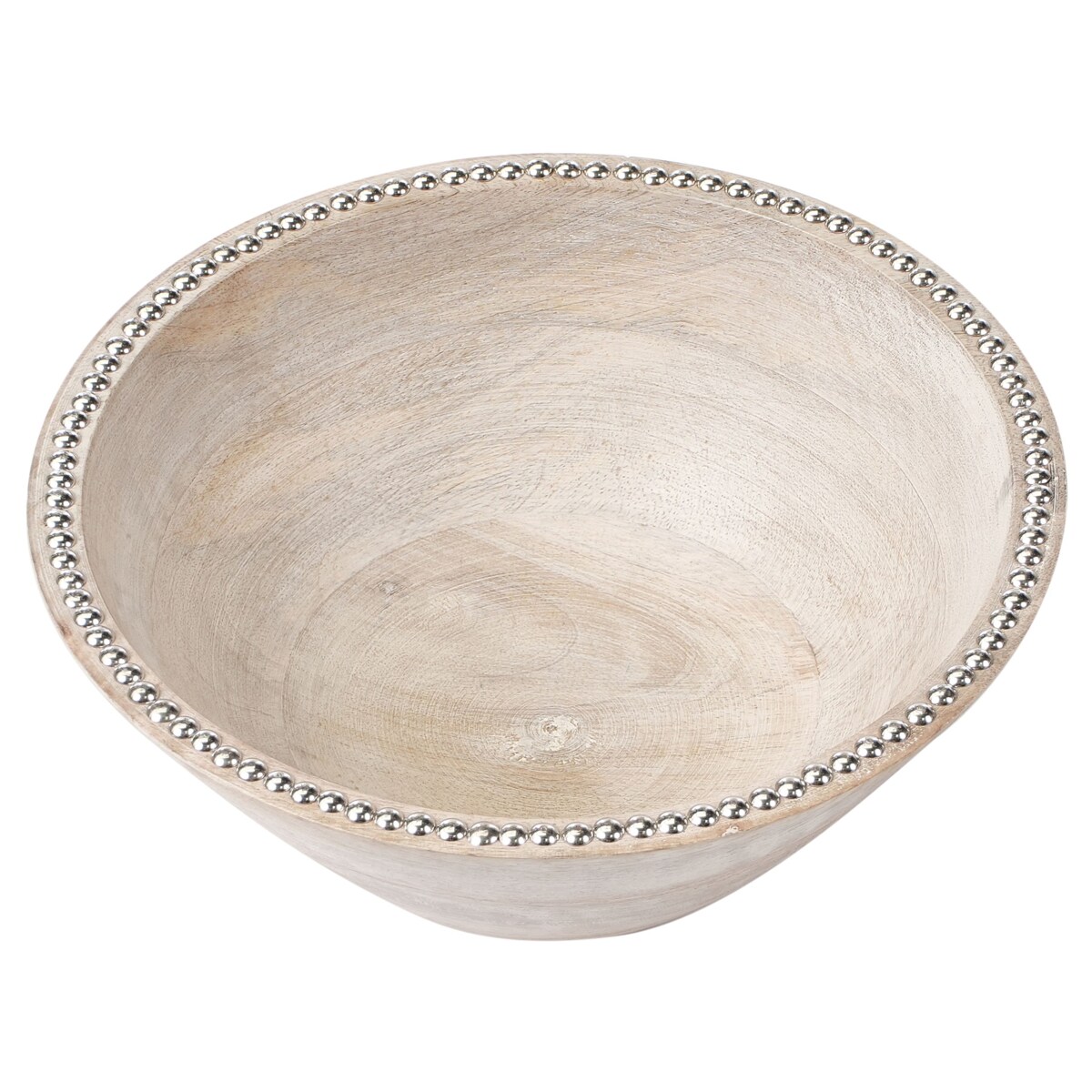 Zestaw 2 mis dekoracyjnych LUXOR Drewno mango Jasnobrązowy