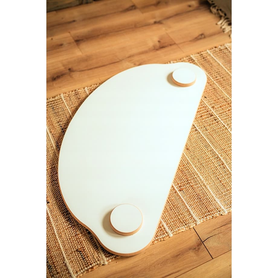 Zestaw BUJAK MONTESSORI Poduszka RÓŻ +Ścianka + Krzesło Blat Zjeżdżalnia CE