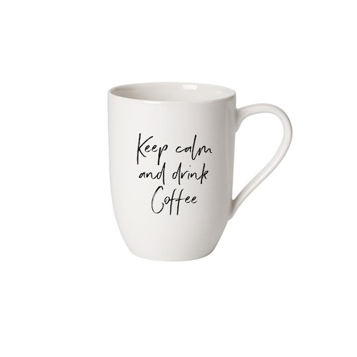Kubek Keep calm and drink coffee Statement, 340 ml, Villeroy & Boch