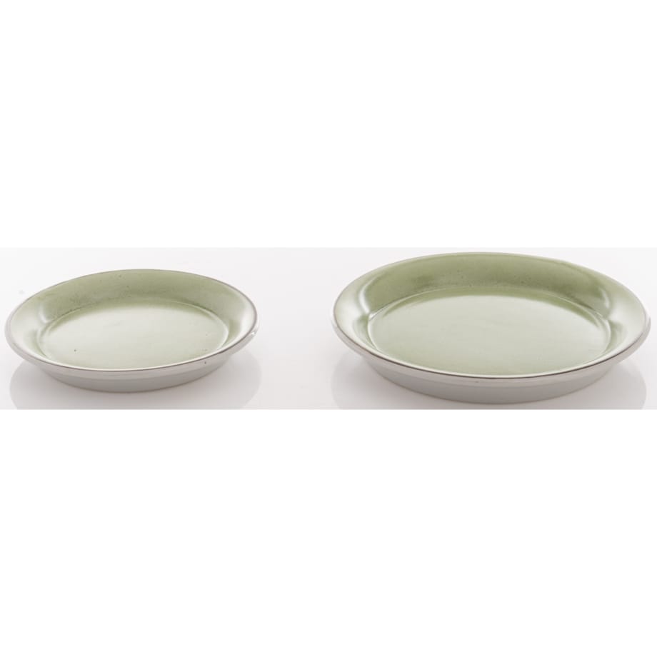Osłonka porcelanowa 2 szt. 12x13,5x13,5 cm i 16x17,5x17,5 cm PORSELEN-3 z podstawką