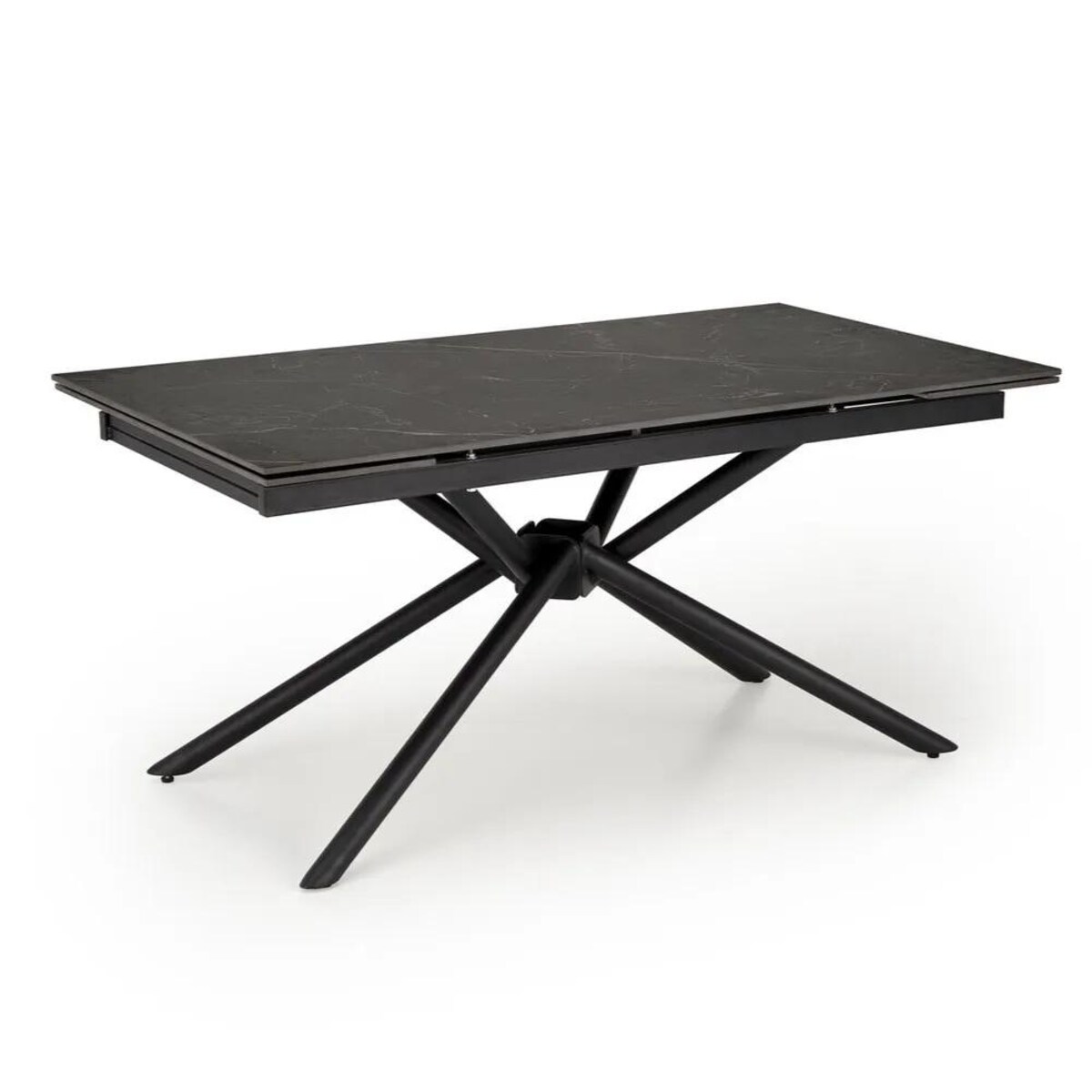 Stół rozkładany VITORINO 160(220)x90 czarny marmur
