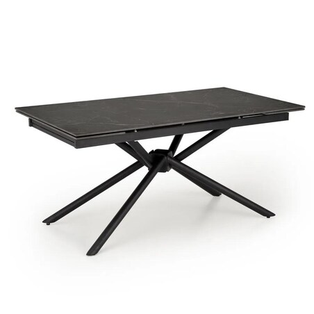 Stół rozkładany VITORINO 160(220)x90 czarny marmur