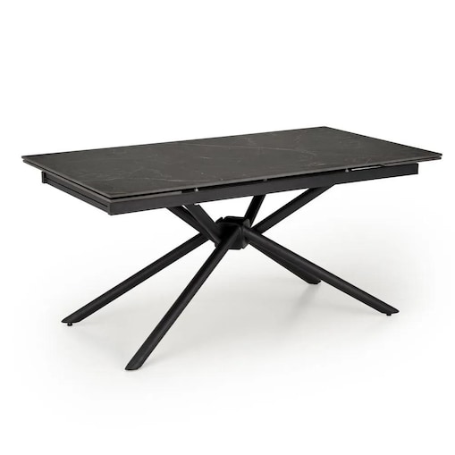 Stół rozkładany VITORINO 160(220)x90 czarny marmur